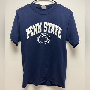 Navy Penn State Logo Tee